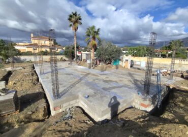 arranque de pilares chalet